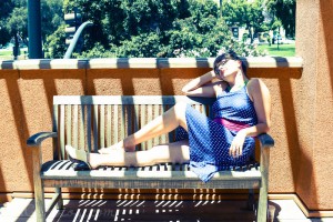 Relaxing Molly Mahoney