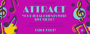 Attract Your Ideal Clients with Live Video. How to use FbLive to be known as the authority in your space with a flood of leads that can't wait to pay you for your products and services.